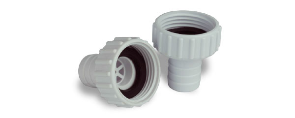 3/4" hose connector with washer
