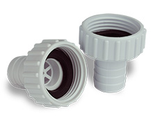 Conector para manguera de 3/4" de di&aacute;metro con empaque