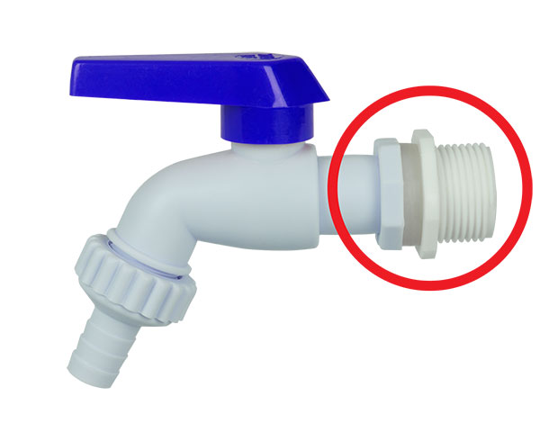 1/2"- 3/4" nut connector
