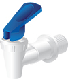 V&aacute;lvula blanca de palanca de color azul modelo AFR-1