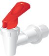 V&aacute;lvula blanca de palanca de color rojo modelo AFR-1