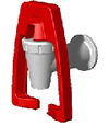 V&aacute;lvula de palanca de color rojo modelo AFR-2