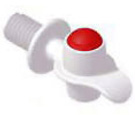 V&aacute;lvula de bot&oacute;n rojo negro BTN-1