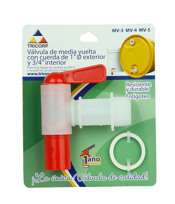 v&aacute;lvula de media vuelta MV-3