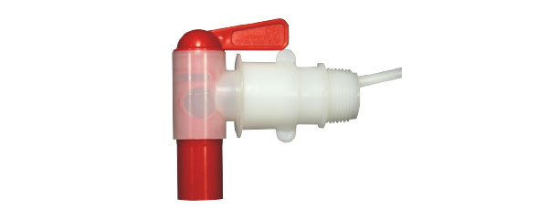 MV-4 1" ext. 3/4" int. half-turn spigot