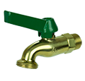 Gold-green color 1/2" brass Bibcock